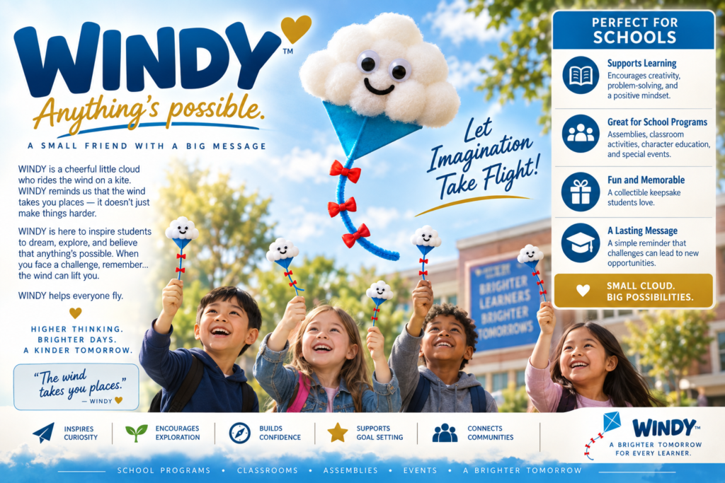 Introducing Windy. Brand ambassador and team mascot